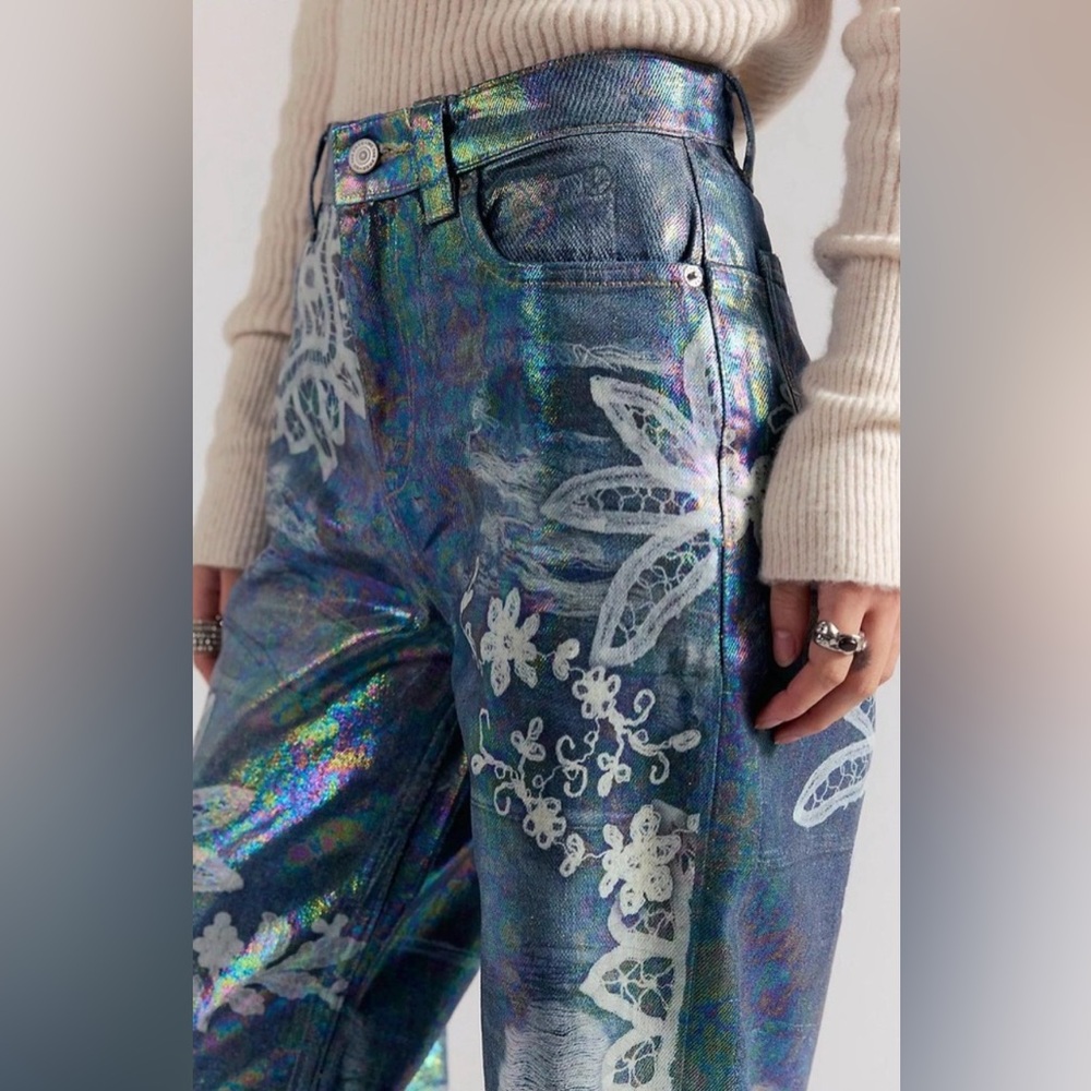 We the Free Illusion Tinsley Iridescent size 32 NWT